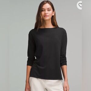 Lululemon Relaxed Fit Boat Neck Long Sleeve